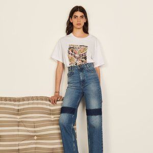 Sandro Paris Knee Patch Jeans - NEW WITH TAGS!